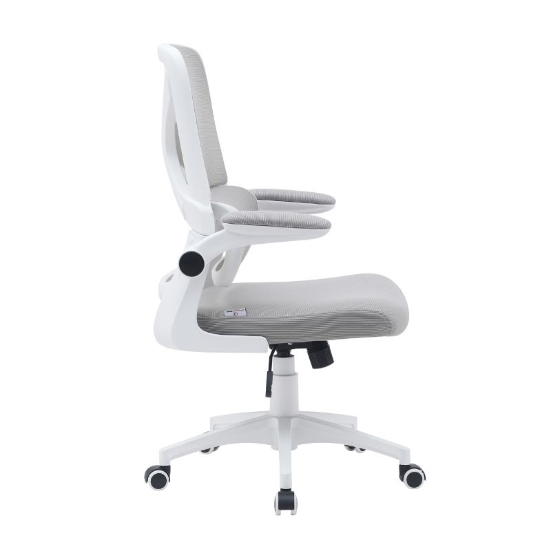 Silla de Oficina VektorTech Blanca Gris Claro