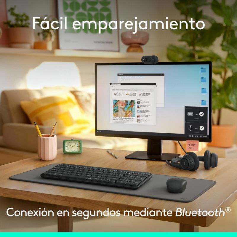 Teclado y Mouse Inalámbrico Logitech MK270 Negro Español Bluetooth