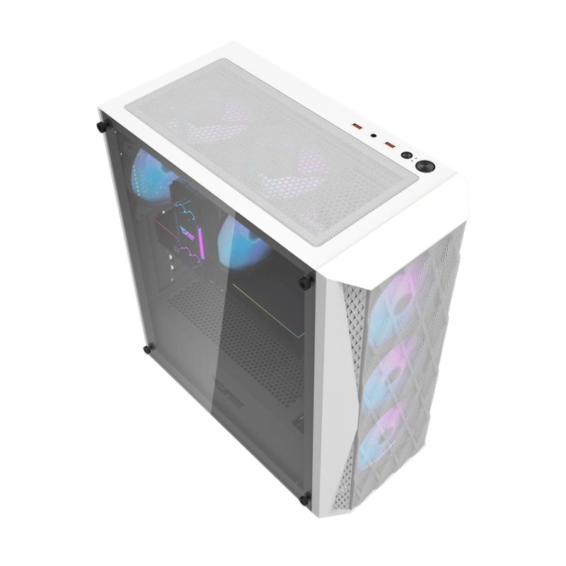 Case Gaming Cougar Archon 2 Mesh RGB Media Torre Malla ATX Blanco (Sin Fuente) (copia)
