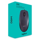 Mouse Alámbrico Logitech Óptico M90 1000DPI Negro