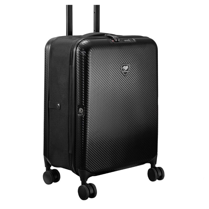 Maleta Cougar Quester 20" Carbon Fiber Negro