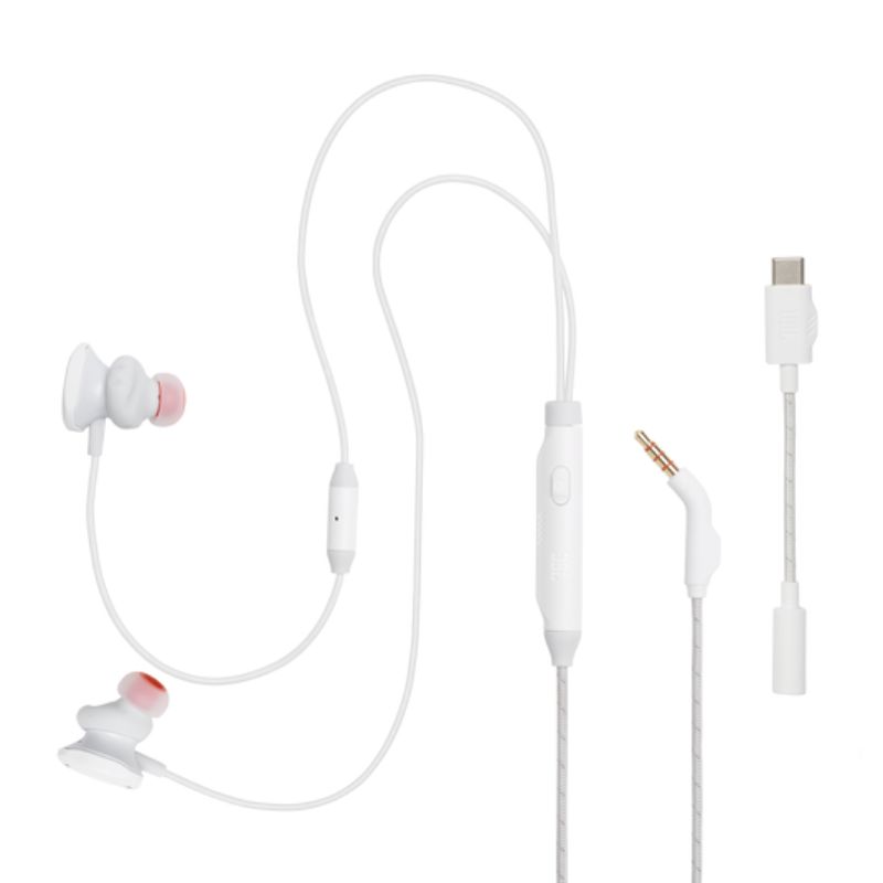 Audífonos In-Ear JBL Quantum 50C USB-C con Micrófono Blanco