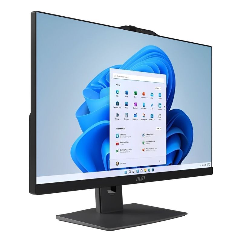 Computadora AIO MSI 1M-839US 23.8" Touchscreen Core 7 150U 16GB RAM 1TB SSD + 1TB HDD Negro W11 Home Teclado Inglés