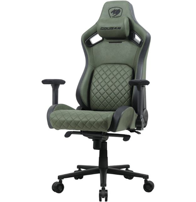 Silla Gaming Cougar Defensor S Verde Militar Negro