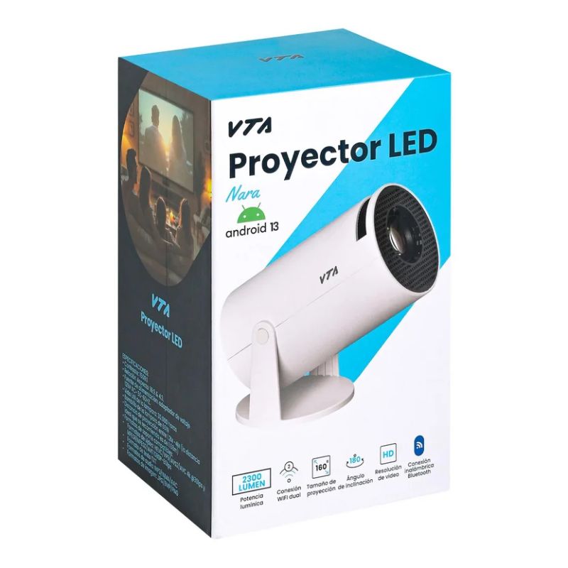 Proyector VTA-70334 Nara 2300 Lúmenes 1280x720 Android