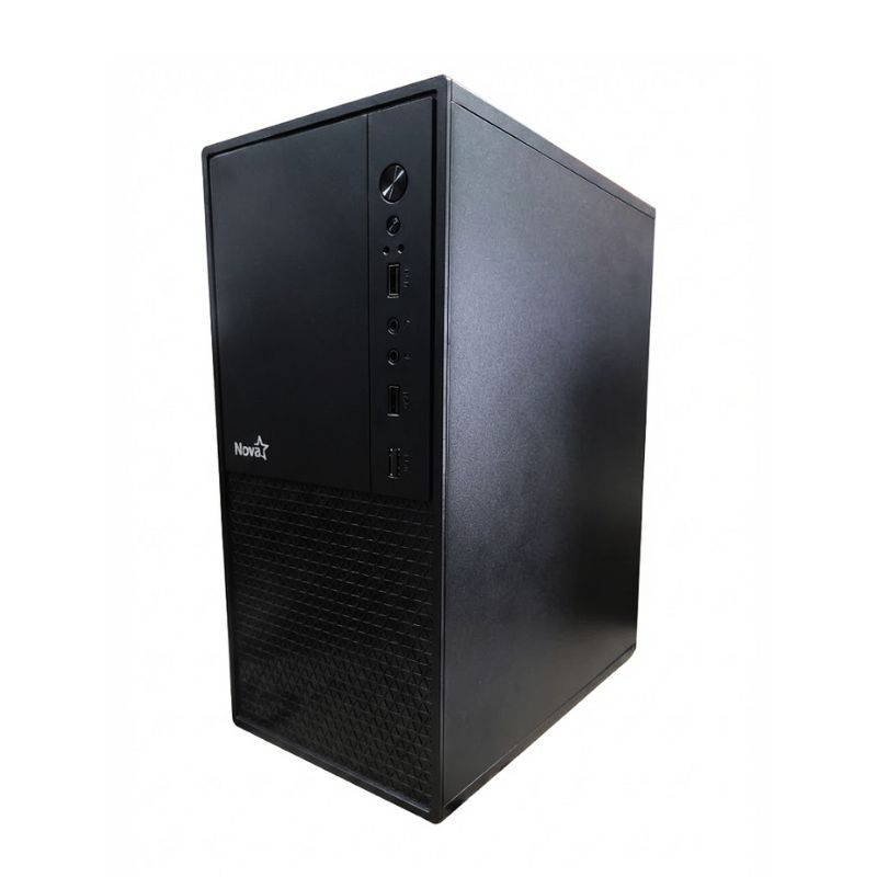 Case KME CM09Z9 NOVA Media Torre Micro ATX Negro Con Fuente Integrada