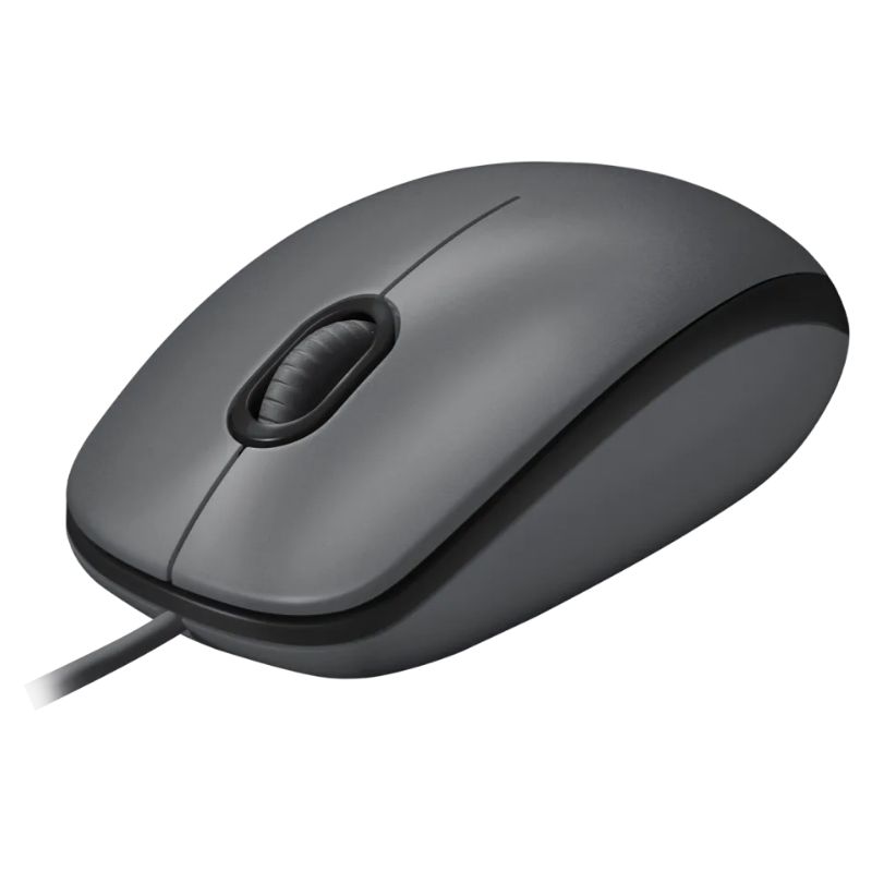 Mouse Alámbrico Logitech Óptico M100 1000DPI Gris
