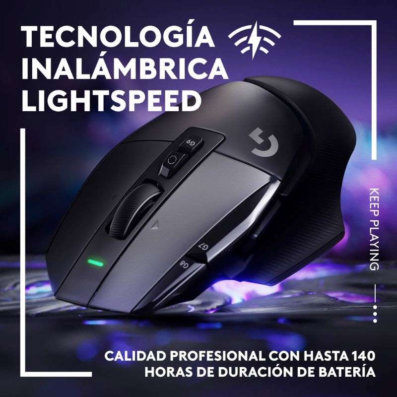 Mouse Alámbrico Logitech G502 X Óptico 25600DPI Negro