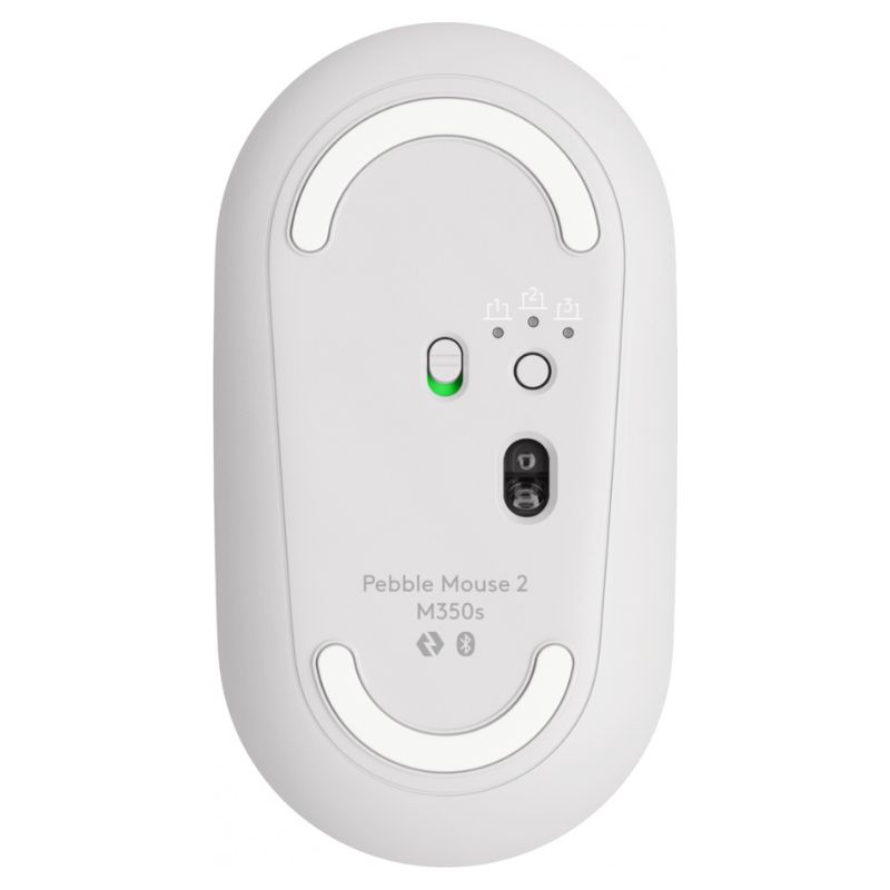 Mouse Inalámbrico Logitech Pebble 2 M350s Bluetooth LE Compacto 400-4000DPI Ambidiestro