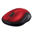Mouse Inalámbrico Logitech M185 Wireless 2.4GHz Compacto 1000DPI Rojo