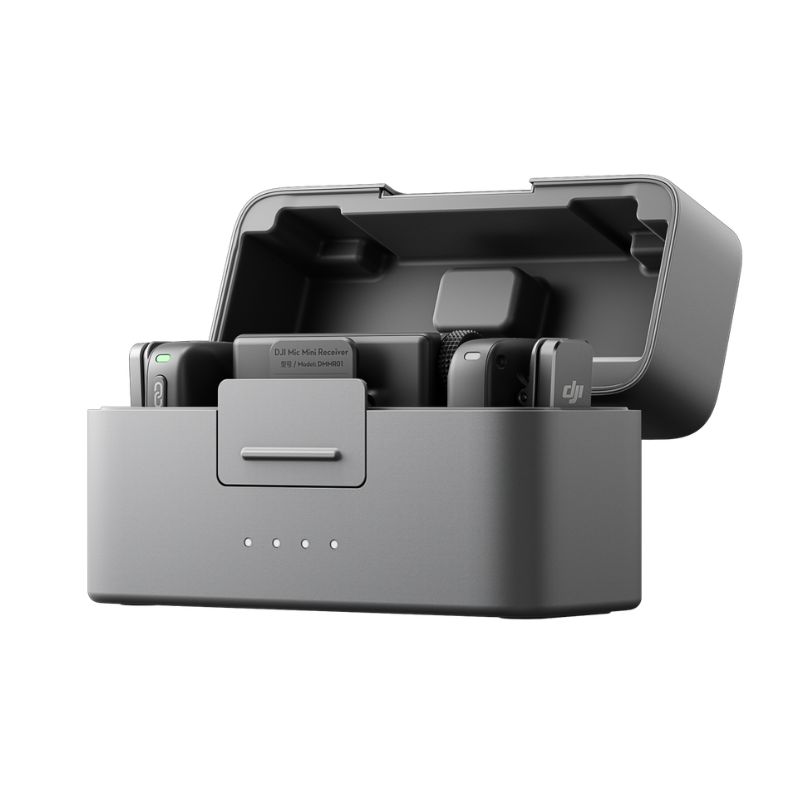 Microfono DJI Mic Mini (2 TX + 1 RX + Estuche de carga) Negro