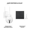 Cámara inteligente exterior VTA+ Atom 2 2K 3MP 4G con movimiento y panel solar