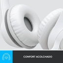 Audifonos tipo Headset Logitech H390 USB con Micrófono Blanco