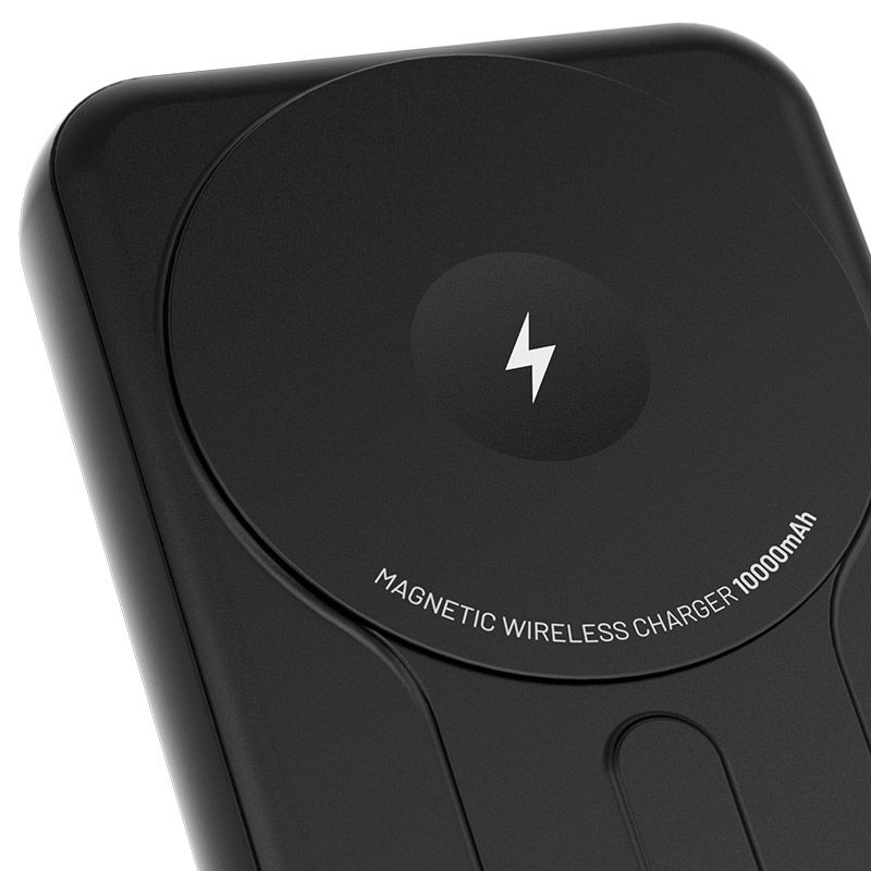 PowerBank Klip Xtreme PowerMag 10000mAh USB-C/Inalámbrico Negro