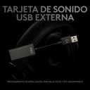 Audífonos tipo Headset Logitech G PRO X 3.5mm con Micrófono Negro