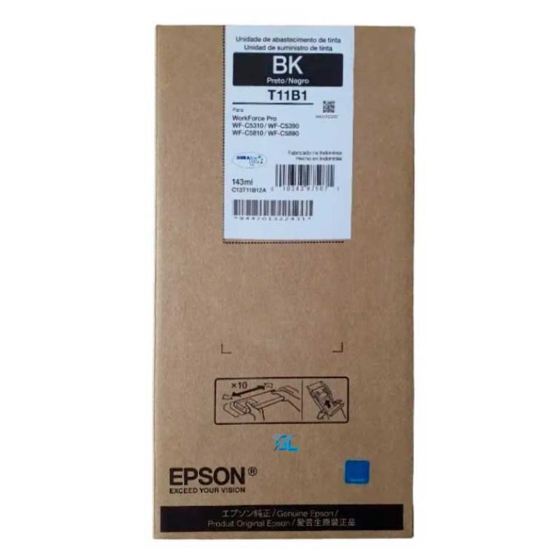 Bolsa de Tinta Epson WorkForce WF C5310/5390, C5810/5890 Negro