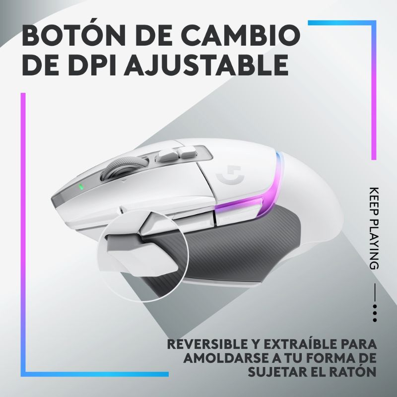 Mouse Alámbrico Logitech G502 X Gaming 25.600DPI Blanco