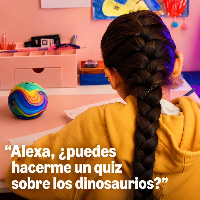 Bocina inteligente Amazon Echo Dot Kids con Alexa edición Fire Dragon