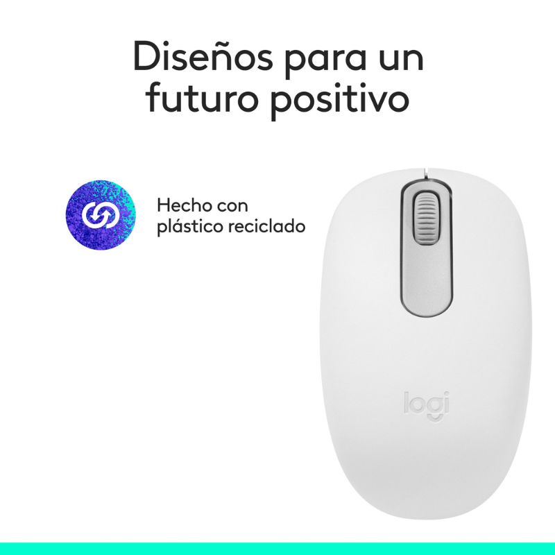 Mouse Inalámbrico Bluetooth Logitech M196 1000DPI Blanco