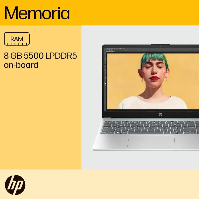 Laptop HP 15‑fc0250la 15.6" AMD Ryzen 5 7520U 8GB RAM 512GB SSD AMD Radeon 610M W11 Home Azul Teclado Español