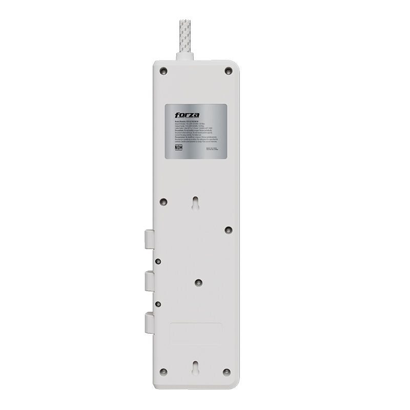 Protector de Sobretensión Forza FSP-821RUSBCW 1625W 8 tomas Blanco