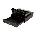 Cash Drawer AON CDK-45B para Billetes y Monedas Negro