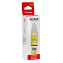 Botella de Tinta Canon GI-190Y Amarillo 70ml