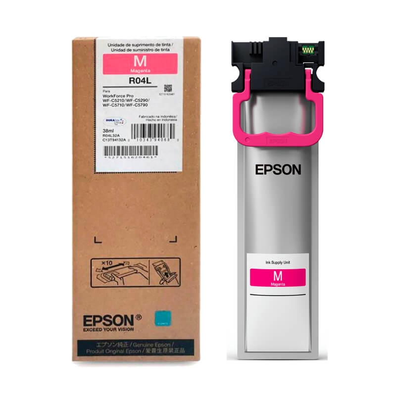 Bolsa de Tinta Epson WorkForce WF C5210/90, C5710/90 Cian 38 ml