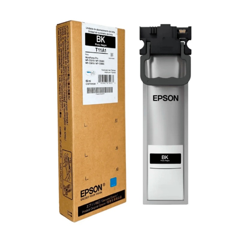 Bolsa de Tinta Epson WorkForce WF C5210/90, C5710/90 Negro 64 ml