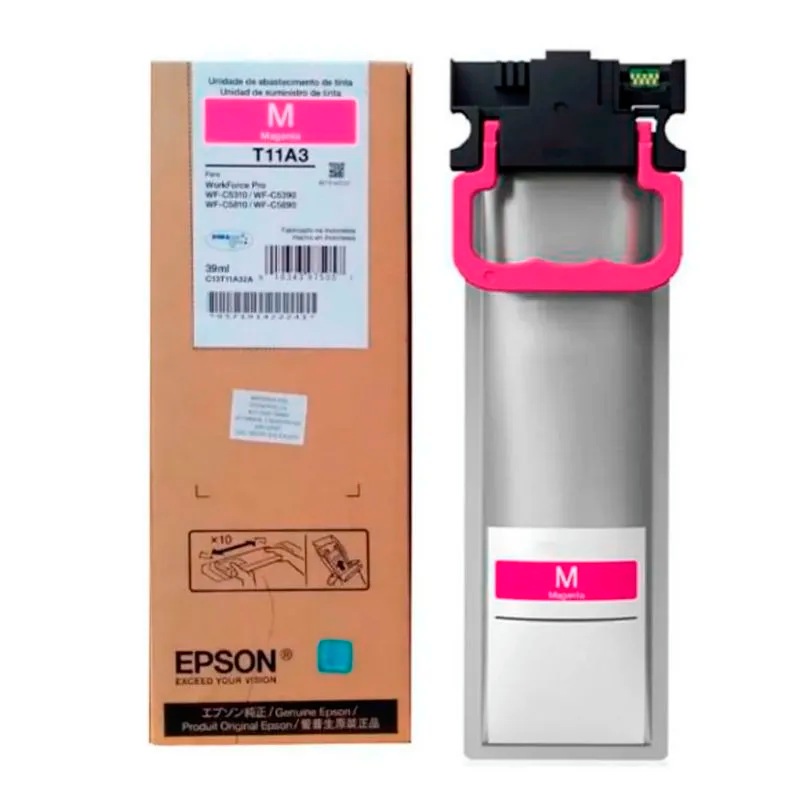Bolsa de Tinta Epson WorkForce WF C5310/5390, C5810/5890 Magenta STD 39ml