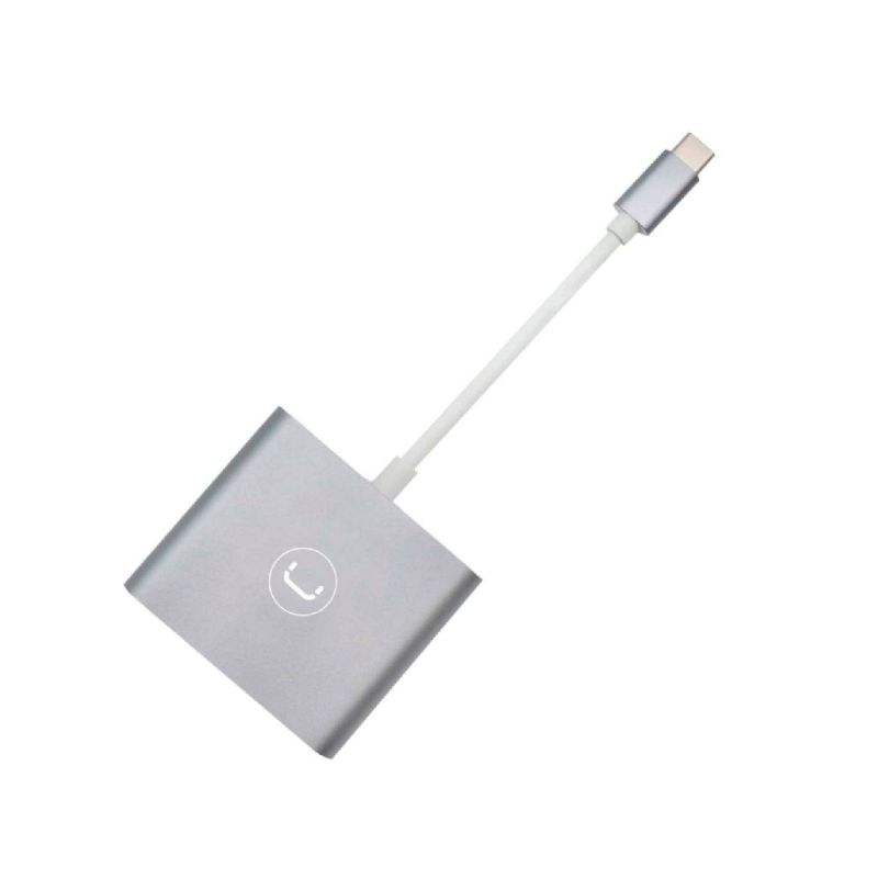 Adaptador Unno Tekno USB-C a HDMI 4k AD3001SV Macho-Hembra Plateado