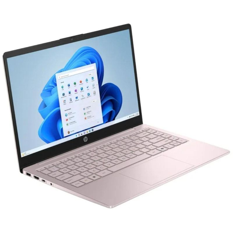Laptop HP 14-ep2011wm 14" Intel N150 4GB RAM 128GB SSD Intel UHD Graphics W11 Home Rosa Teclado Inglés