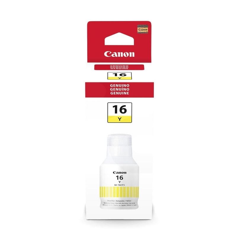 Botella de Tinta Canon GI-16B Amarillo 135ml