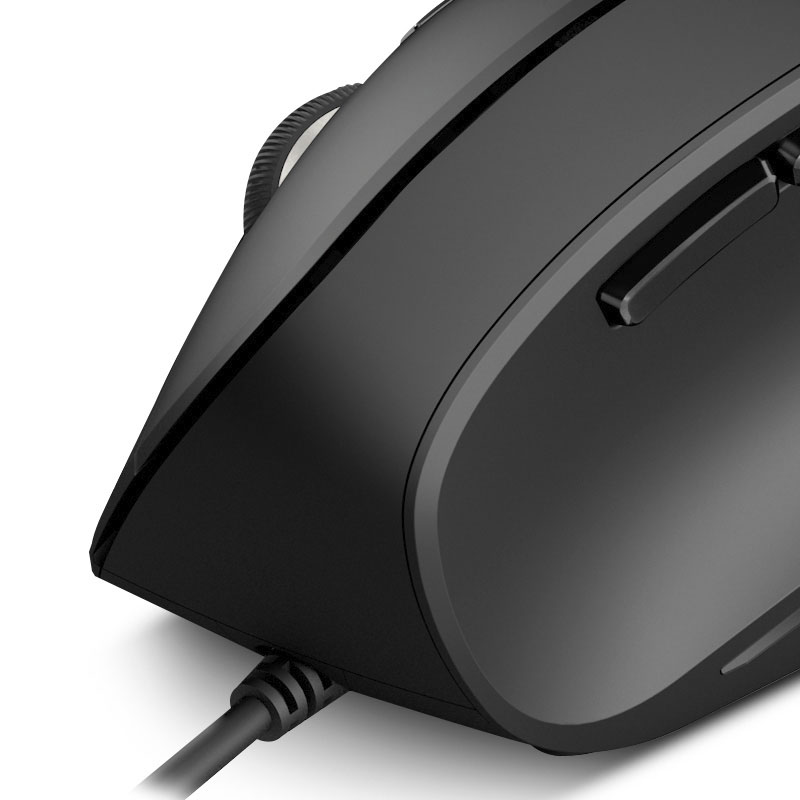 Mouse Klip Xtreme Krown Ergonómico 1600DPI Negro