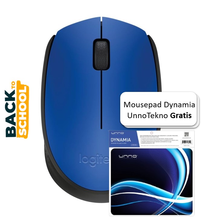 Mouse Inalámbrico Logitech M170 Óptico 1000DPI Azul