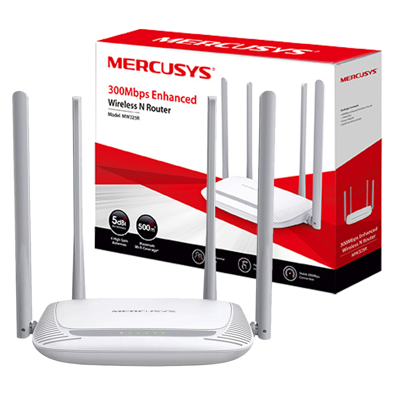 Router Mercusys MW325R 300Mbps 4 Antenas