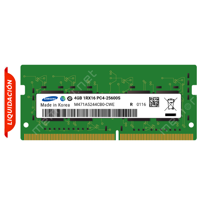 Memoria DDR4 SODIMM 4GB Samsung 3200MHz bulk Open Box