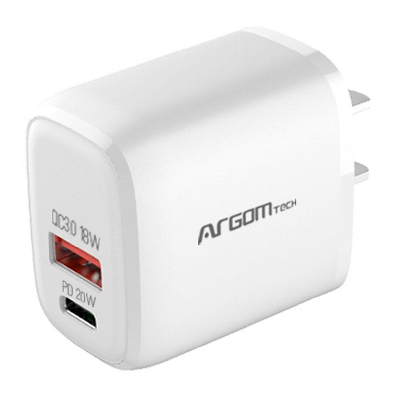 Cargador de Pared Argom ARG-AC-0115WT USB-C 40W Blanco