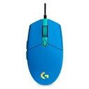 Mouse Óptico Gaming Logitech G203 LIGHTSYNC Azul 8000DPI 6 Botones