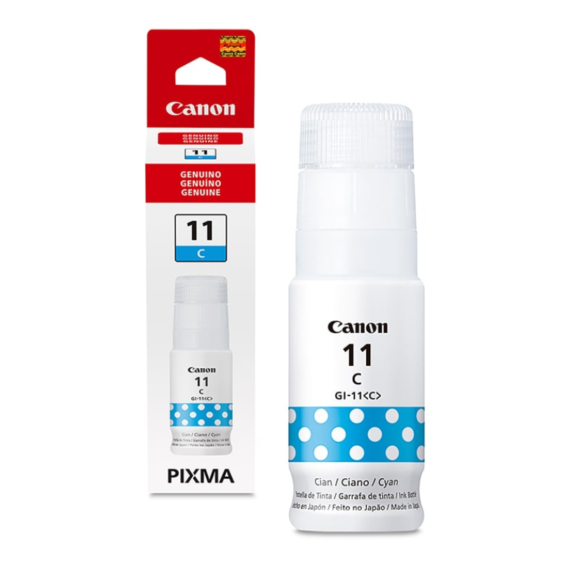 Botella de Tinta Canon GI-11 Cian 70ml