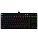 Teclado Gaming Mecánico Alámbrico Logitech G PRO RGB Negro Inglés