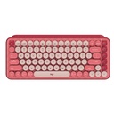 Teclado Mecánico Inalámbrico Logitech POP Heartbreaker Fucsia-Rosado Español