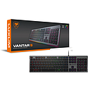 Teclado Gaming Mécanico Alámbrico Cougar Vantar S RGB Negro