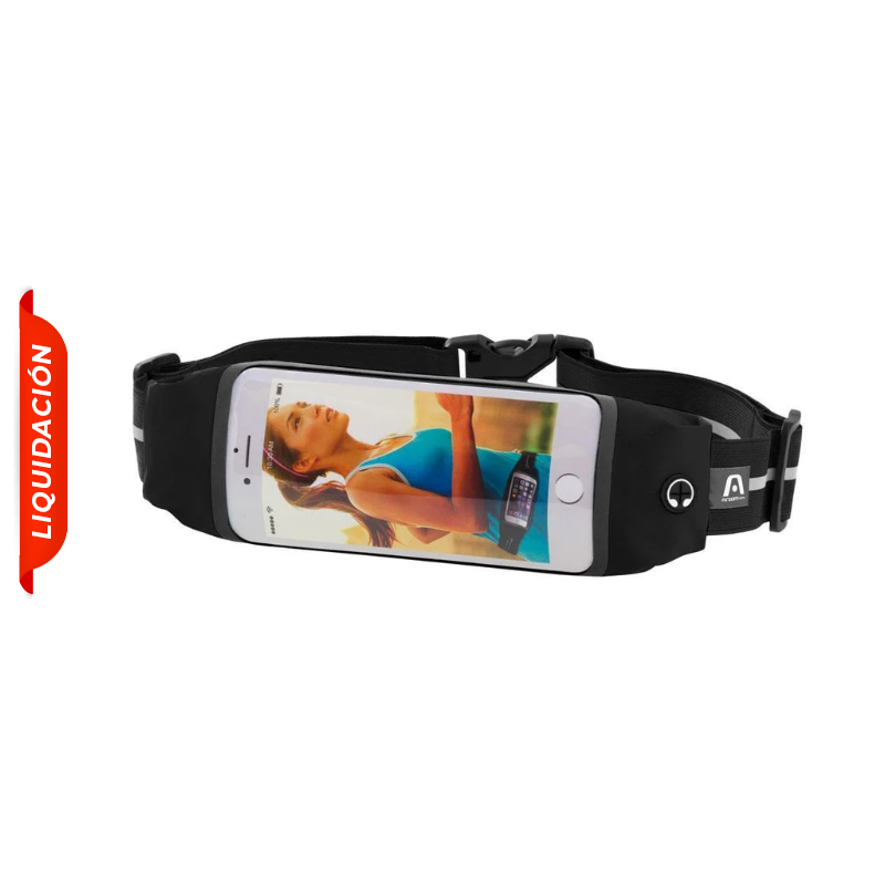 Cinturon Deportivo Argom para Celular con Pantalla Sensible Negro