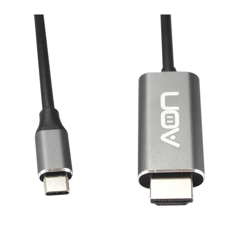 Cable USB-C a HDMI AON AO-CB-2102 4K 3 Metros Negro