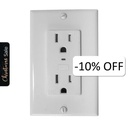 Tomacorriente de Pared Inteligente VTA+ 2 tomas Smart Home Wi-Fi