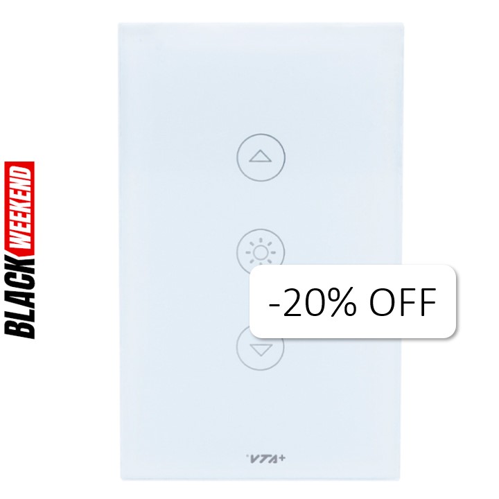 Interruptor Inteligente Sencillo VTA Touch IoT Dimerizable Smart Home Wi-Fi