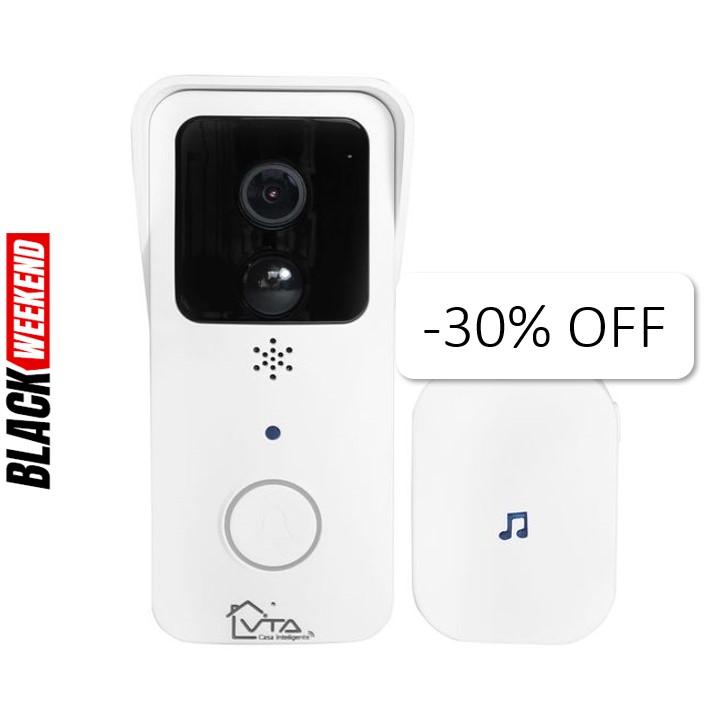 Video Portero Inteligente VTA+ Doorbell 1080P con Timbre Smart Home Wi-Fi