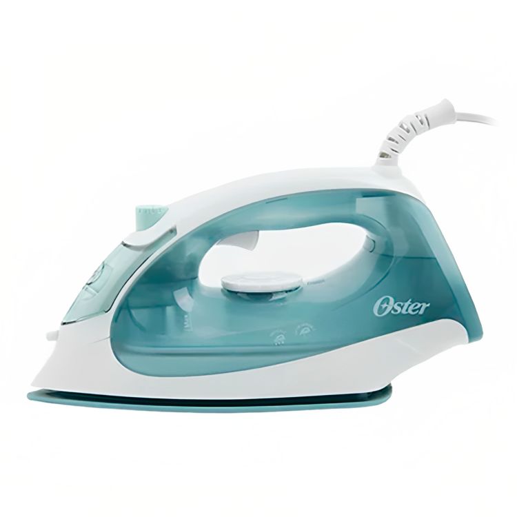 Plancha Oster Compacta  para Ropa de Vapor Suela Antiadherente Menta
