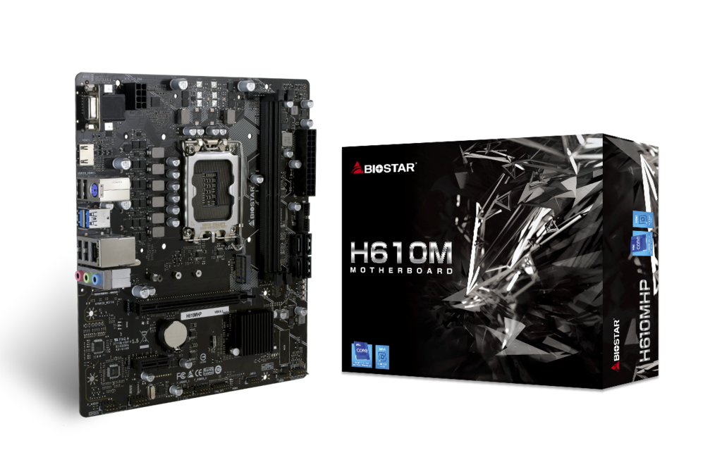 Motherboard Biostar H610MHP LGA1700 12th, 13th & 14th Gen 2xDDR4 Micro-ATX